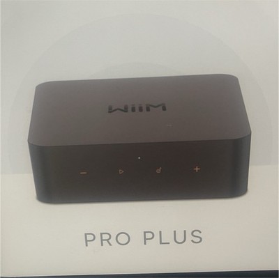 WiiM Pro Plus Hi-Res Audio Wi-Fi Music Streamer Black RCA Optical