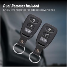 Car Keyless Entry System - Trunk Pop with Two 3-Button Remotes - Keyless Entr...