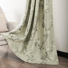 Blackout Curtains for Bedroom, 63 Inches Long Grommet Drapes, Thermal Insulat...