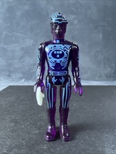 Product Image: Vintage 1981 Tomy TRON Action Figure 3.75" Translucent Purple with Custom Disc