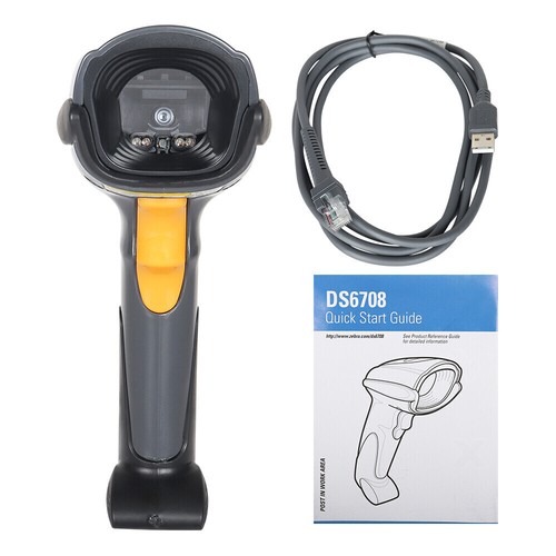 2 szt. ręczny skaner kodów kreskowych 1D/2D Zebra DS4308-HD00007ZZWW z kablem USB - Zdjęcie 9 z 9