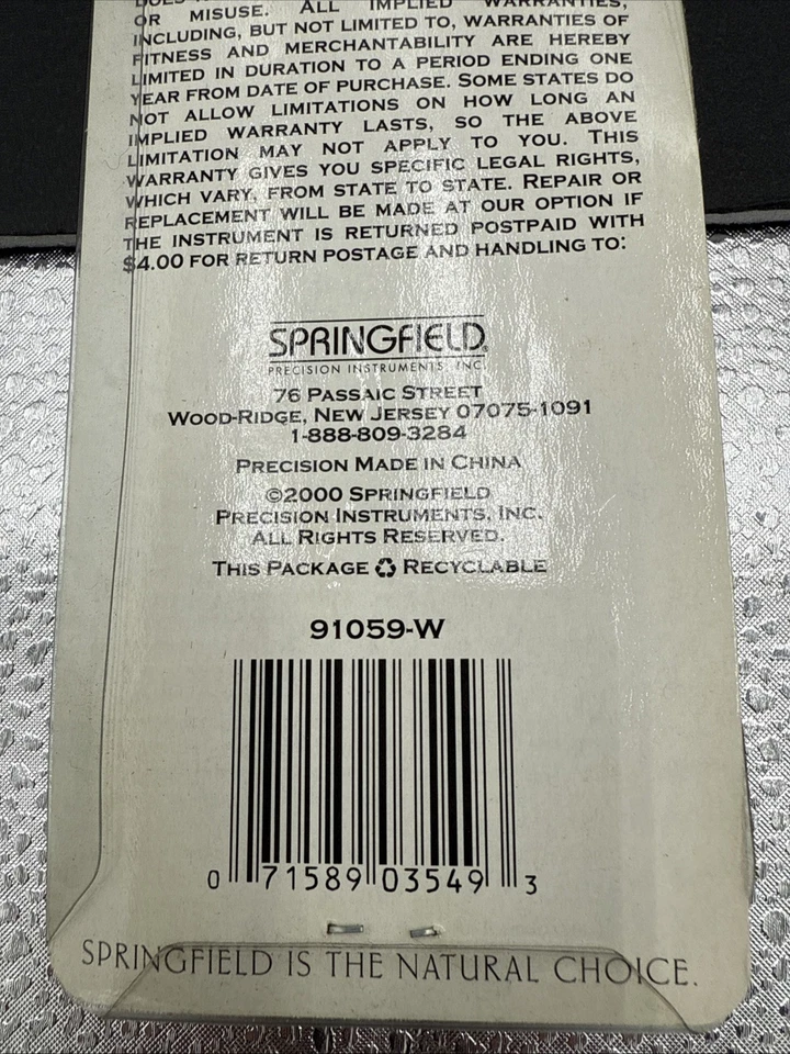 Termómetro de Colección Acentos Naturales Stoneworks Interior Exterior Precisión Springfield Foto 4 de 4