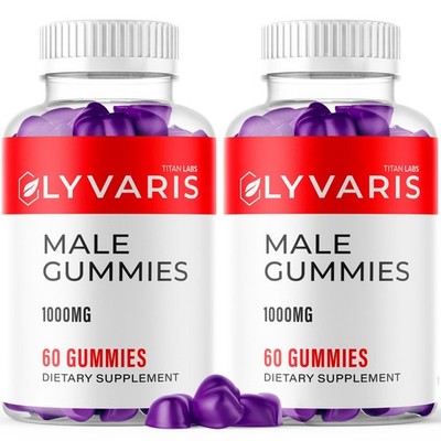 (2 Pack) Lyvaris Male ACV Gummy Male Health Support Formula Ly Varis 120 Gummies