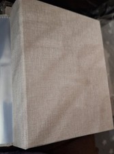 2 Pack Small 4x6 Photo Album Linen Cover Mini Brag for 4x6 photos "Beige" NEW