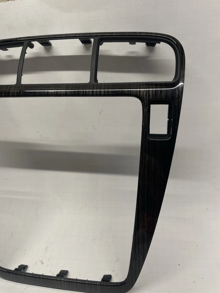 Acura MDX 2001-2006 Frontal OEM Ébano Cebra Madera Grano Superior Tablero Radio Bisel Borde Foto 3 de 4