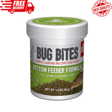 Bug Bites Bottom Feeder Fish Food, Granules for Small to Medium Sized Fish, 1.60