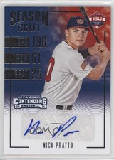 2016 Panini Elite Extra Edition Nick Pratto #18U-NP Auto 0g4