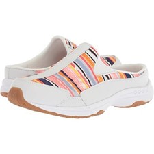 Traveltime Medium Natural Fabric Easy Spirit Clog Mule