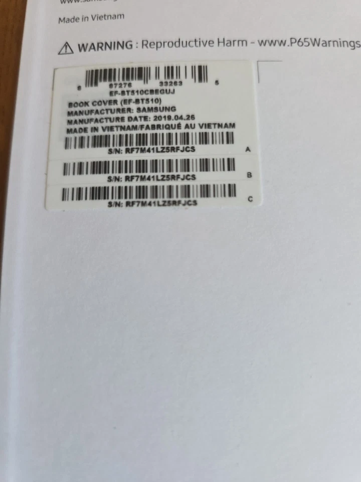 Samsung Book Cover for Samsung Galaxy Tab A 10.1 - Black (2019) (EF-BT510) NEW™ - Image 2 of 3