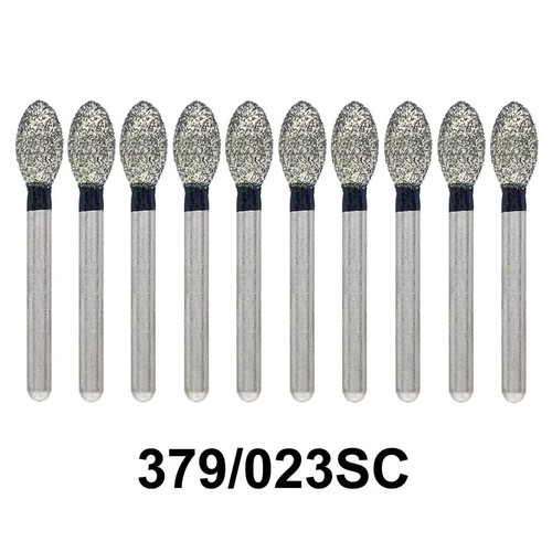 40Pcs Dental Diamond Bur FG Egg Football 379/023SC Super Coarse High Speed HOT - Picture 9 of 11