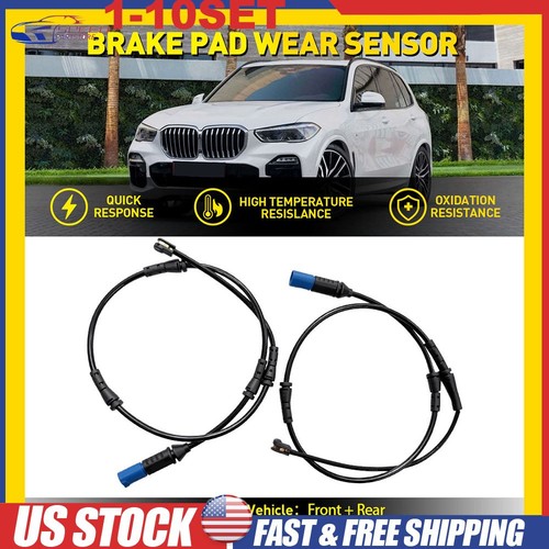 Front & Rear Brake Pad Wear Sensor 12V For BMW X5 M Sport Utility 22-2023 2-20X