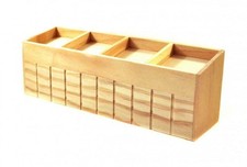 Casa delle Bambole Legno Nudo Diviso Espositore Bancone 1:12 Arredamento Negozio