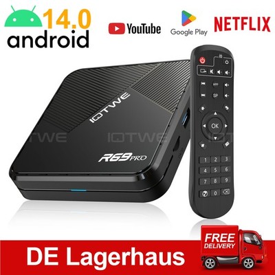 Neu Smart Android 14 TV BOX WIFI 8K Octa-core Netzwerk Media Player 4+64GB DE