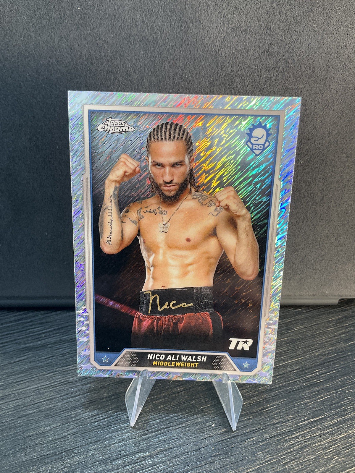 2024 Topps Chrome Boxing RARE Shimmer Refractor #6 Nico Ali Walsh RC