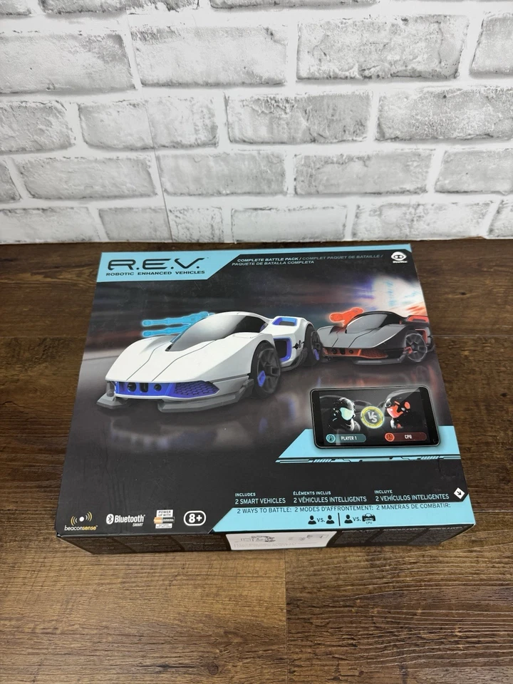 New WowWee R.E.V. REV Robotic Enhanced Vehicles Complete Battle Pack 2 Cars - Image 2 of 3