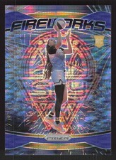 2024 Panini Prizm WNBA #4 Kamilla Cardoso Fireworks Prizms Blue Pulsar #/199