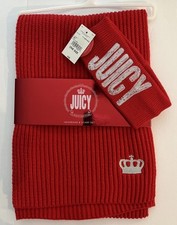 Juicy Couture Red Blanket Cold Weather Scarf Brand New   