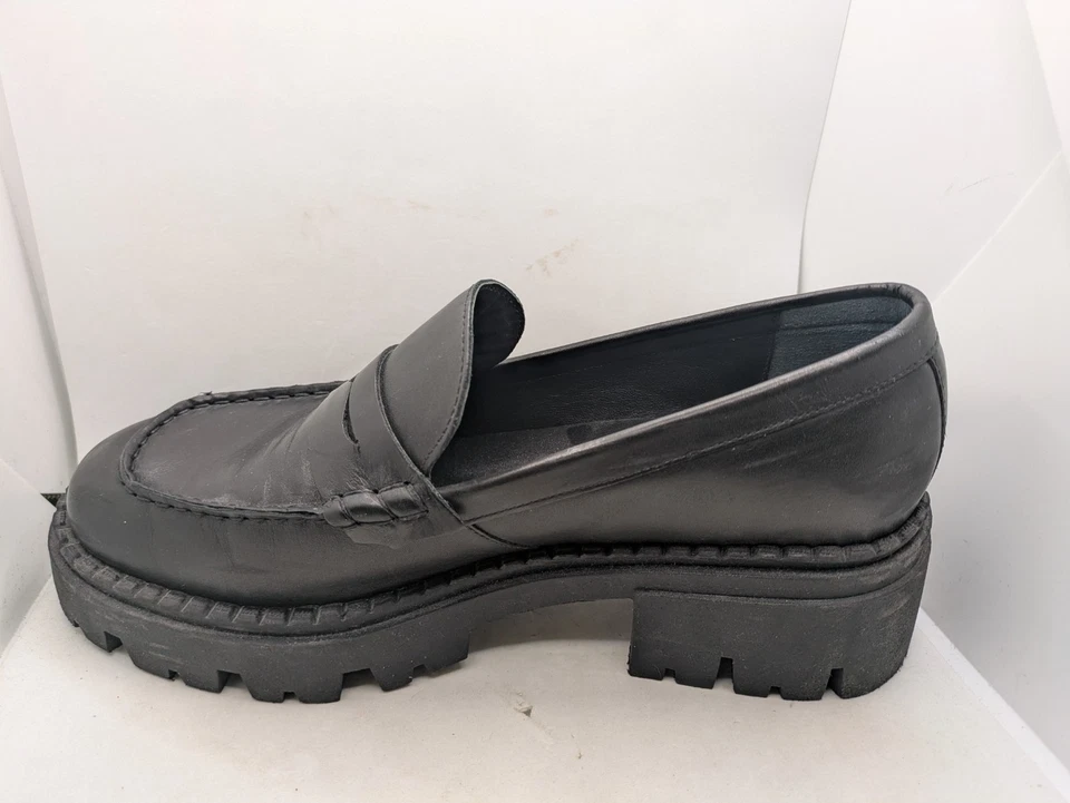 Мокасины женские Free People черная кожа на платформе размер 9 США/39,5 ЕС - Изображение 2 из 4