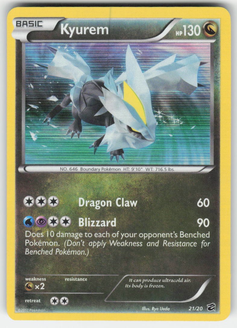 Kyurem Holo Dragon Vault 21/20 NM