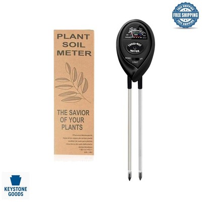 3-in-1 Soil Moisture, pH & Light Meter for Garden & Indoor Plants