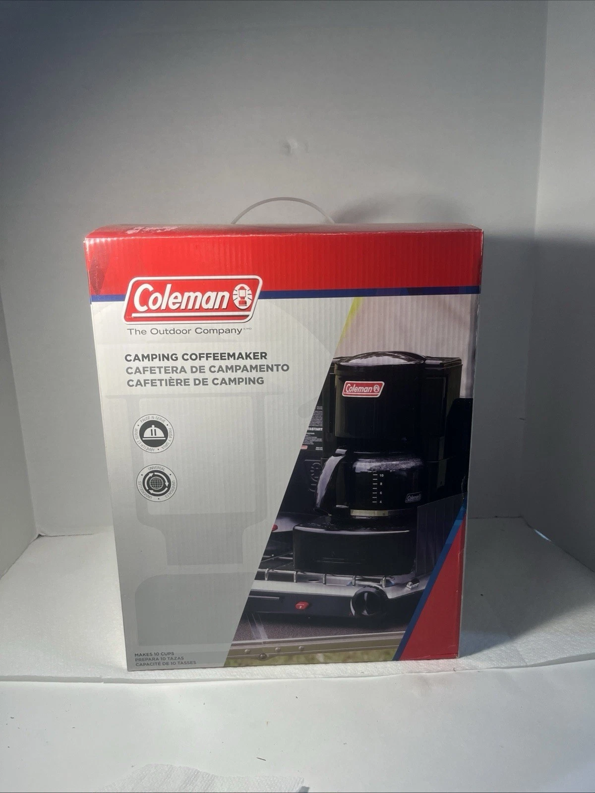 Coleman Camping Coffee Maker - Black New Open Box 10 Cup 3894