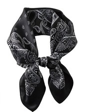 100 Mulberry Silk Scarf 27''x27'' Medium Square Silk Head Scarf for Women Si...