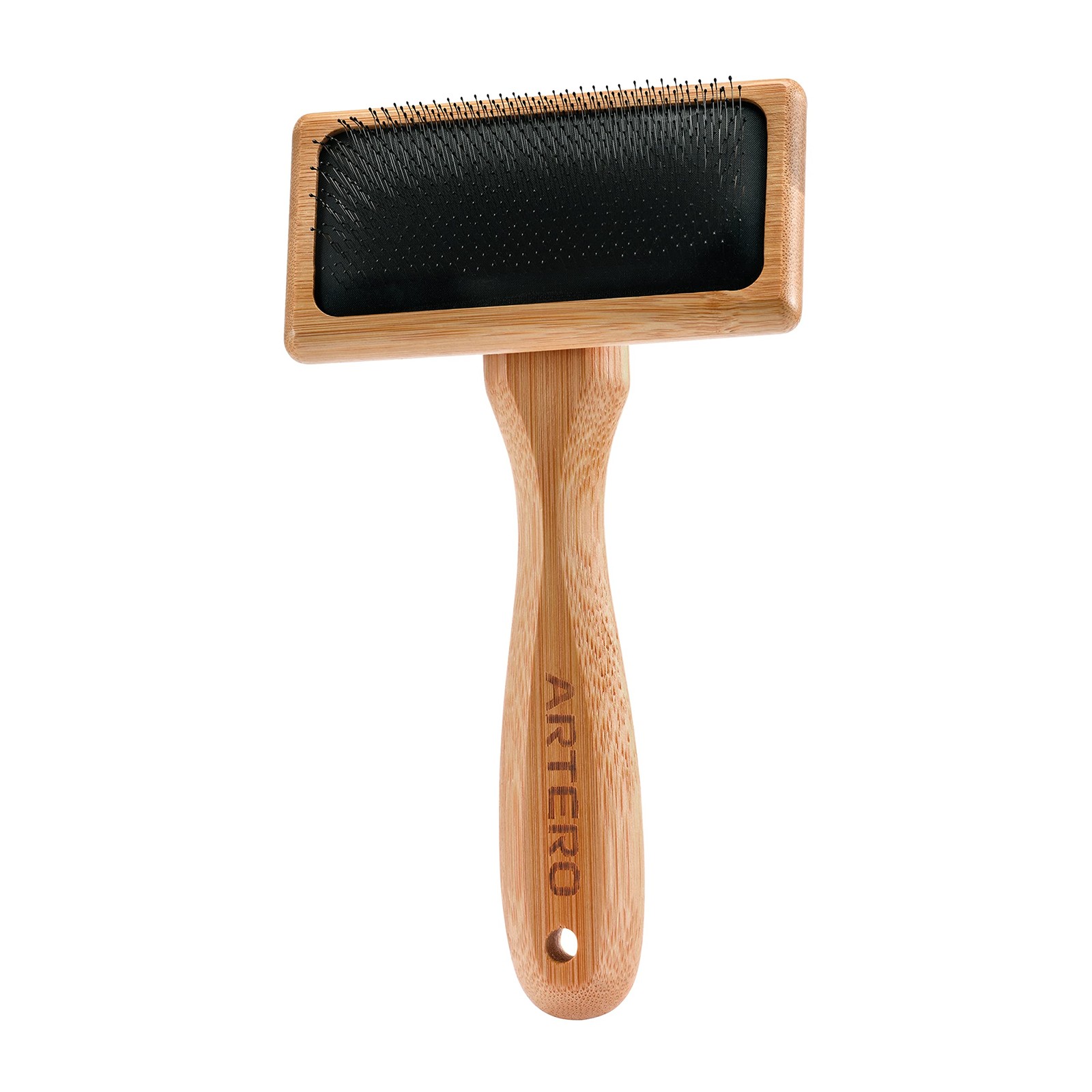 Brosse slicker pour animaux Nature Collection avec picots protégés anti-griffures