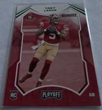 2021 Playoff Football Trey Lance San Francisco 49ers Kickoff Green rookie #203