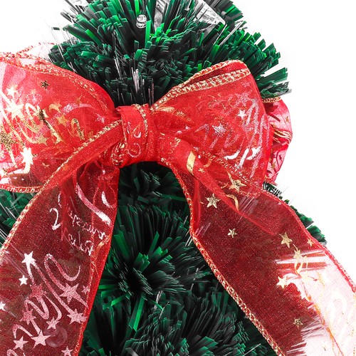 Amosfun Merry Christmas Printing Glitter Ribbon Swirl Sheer Xmas Tree - Picture 8 of 10
