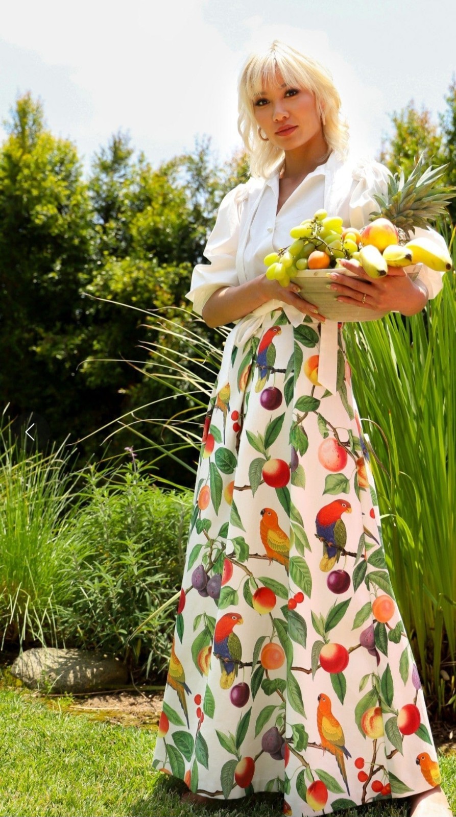 Eva Franco Parrotdise Polly Skirt Size XS