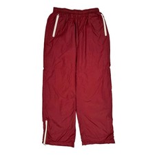Nike Track Pants - XL Red Nylon