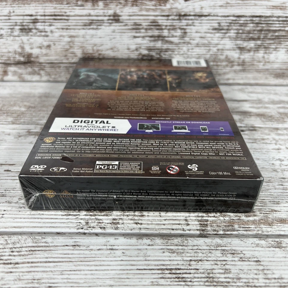 The Hobbit: The Desolation Of Smaug (DVD) Extended Edition (NIB/NEW) - Image 4 of 4