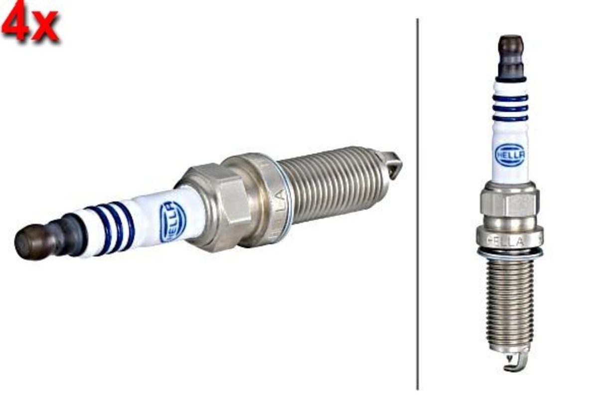 HELLA 4x Spark Plug For AUDI A1 SEAT Alhambra SKODA Fabia II VW 05-18 101905626