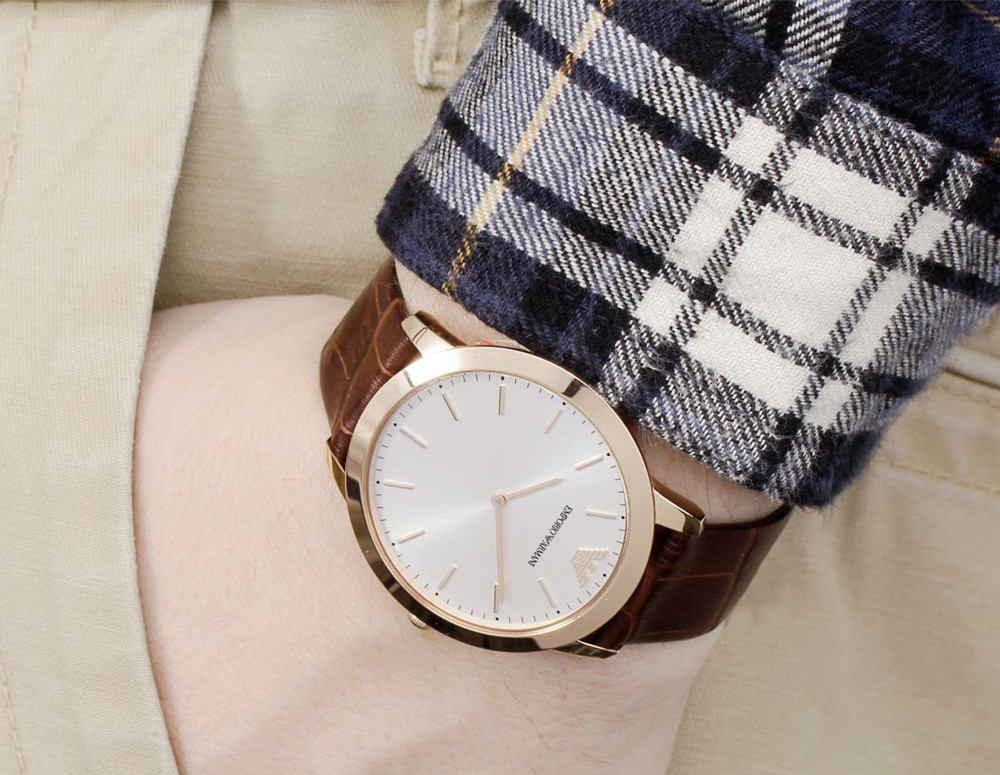 Reloj Emporio Armani Mujer Set Reloj Y Pulsera Emporio Armani Acero Rosa  Y Cuero Watches Price