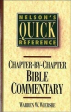 Nelson's Quick Reference Chapter-by-Chapter Bible Commentary: Nelson's Qu - GOOD