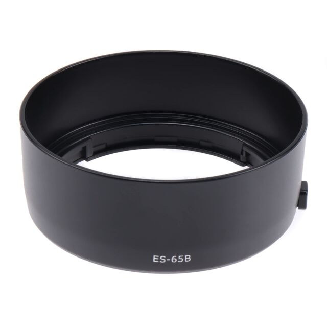 Reversible Lens Hood ES-65B For Canon RF 50mm F1.8 STM Lens Snap-On Reversible Lens Hood ES-65B For Canon RF 50mm F1.8 STM Lens Snap-On