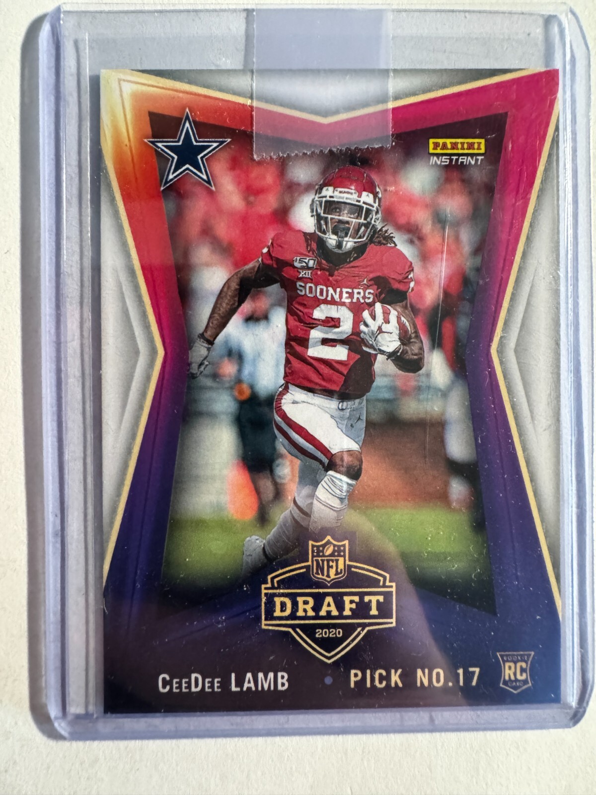 K216,719 - 2020 Panini Instant Draft Night #16 CeeDee Lamb #/1386