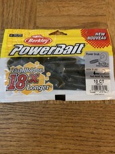 Berkley PowerBait Power Grub Green Pumpkin-BRAND NEW-SHIPS SAME BUSINESS DAY