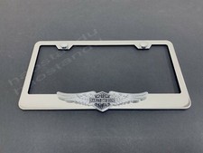 1x Marco de matrícula de acero inoxidable emblema 3D para F150 HD LIBRE DE ÓXIDO + tapa de tornillo