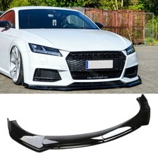 For Audi TT 2016-2023 Front Bumper Lip Splitter Lower Chin Spoiler BodyKit Black