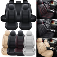 For Honda CR-V CRV Full Set Car Seat Cover Leather Front Rear Protectors Cushion