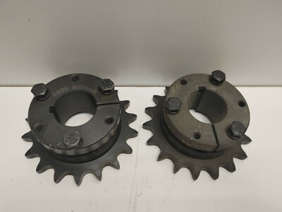 LOT OF 2 GUARANTEED! AMEC 1-1/4'' BUSHINGS ON MARTING SPROCKETS 50SH18H SHX1-1/4