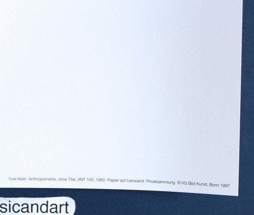 BEAUTIFUL YVES KLEIN LITHOGRAPH EDITION 5 GERMANY POSTER 1997 ORIGINAL RARE - Picture 3 of 5