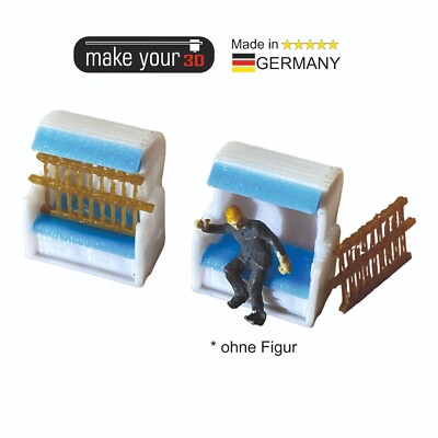 Spur TT 1:120  SET 2Stk. Premium Strandkorb