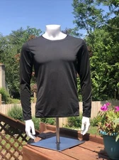 Herobiker Compression Shirt Top Mens L Sports Tight Base Layer Black Long Sleeve