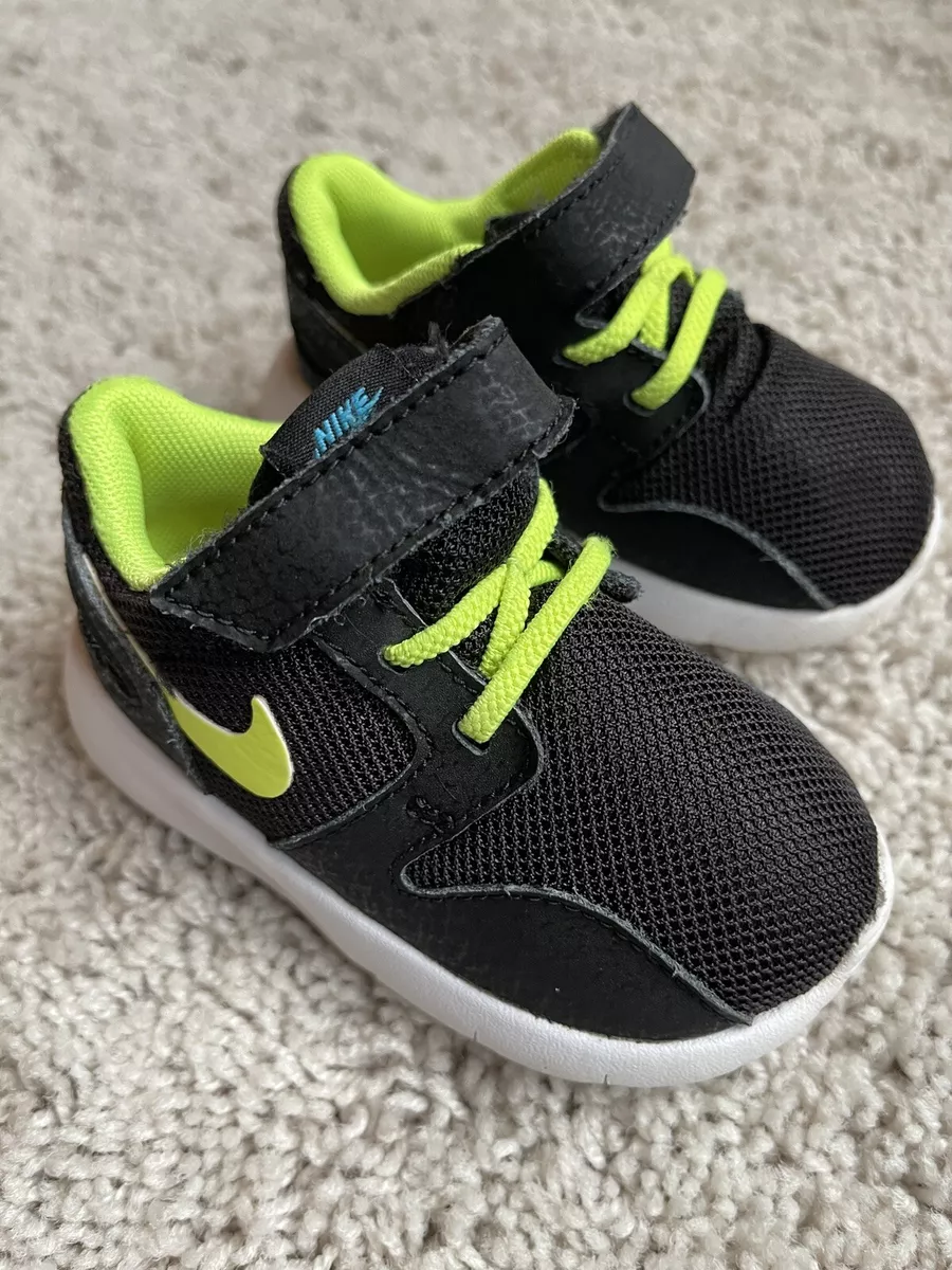 Pijnboom mechanisch Willen NIKE KAISHI TDV Shoe 705491 007 Black Green Toddlers Size 5C | eBay