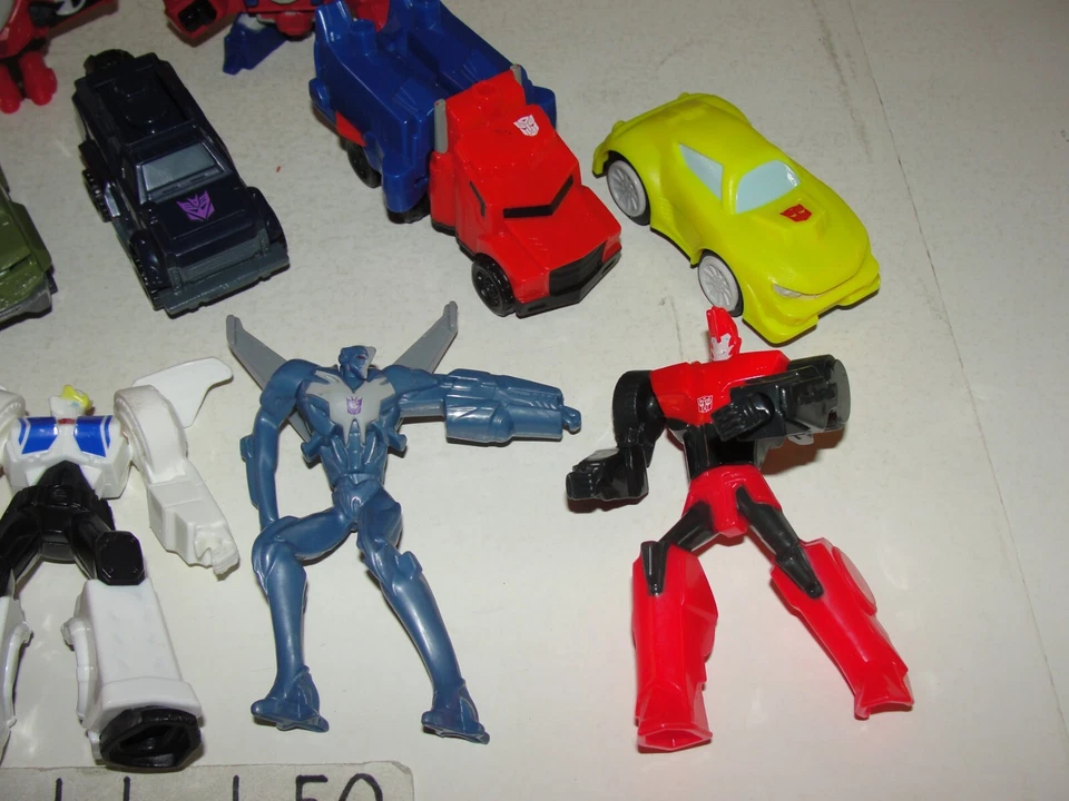 McDonalds Transformers 11 Figure Lot 2012 2016 Optimus Prime Bumblebee Windblade - Image 2 of 4