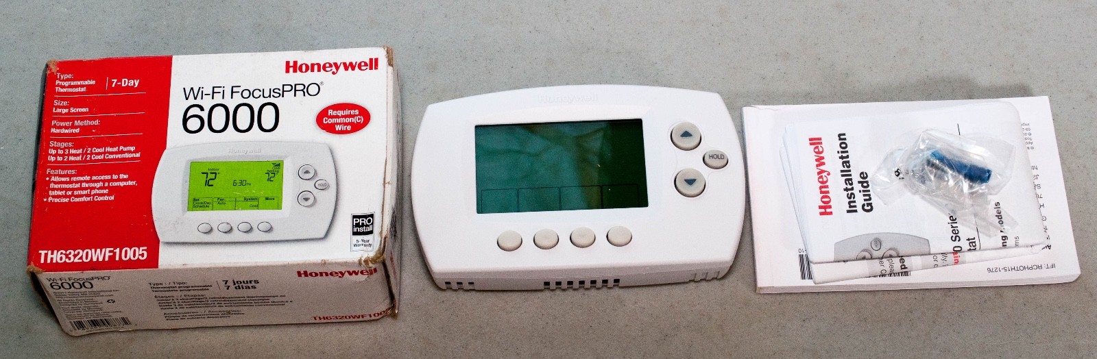 Honeywell TH6320WF1005 W-Fi FocusPRO 6000 Programmable Thermostat - White |  eBay