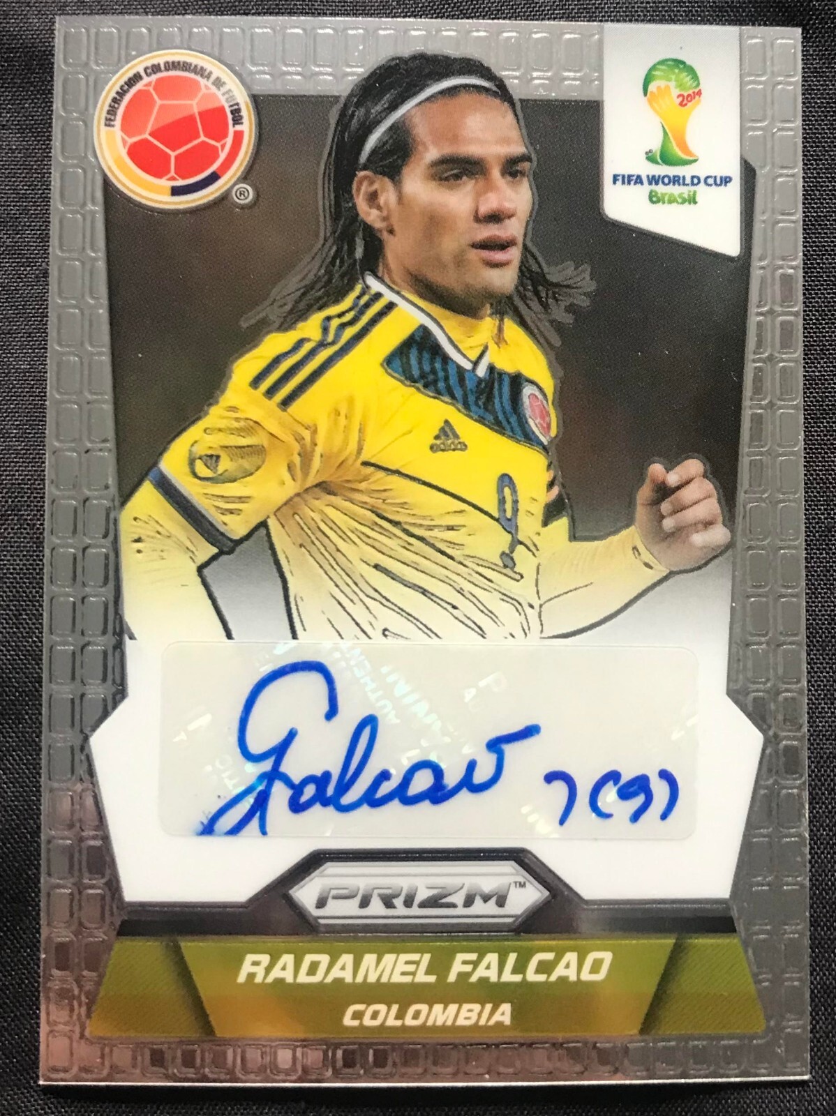 2014 PANINI PRIZM FIFA WORLD CUP -RADAMEL FALCAO -  Autog - COLOMBIA