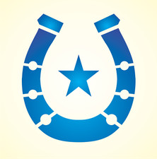 Horseshoe Star STENCIL Western Cowboy Horse Farmhouse Ranch DIY Signs Many sizes